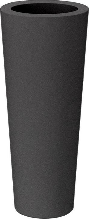 Actual product image Newgarden FICUS 60 Planter large double-walled round, high ø29x59cm anthracite 16L outside