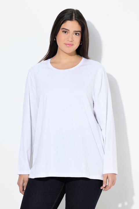 Produktbild Ulla Popken Shirt, Relaxed, Rundhalsausschnitt, Langarm (50, 52)