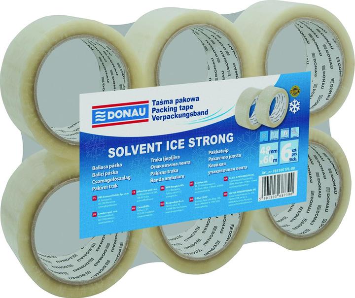 Produktbild Donau Packband, solvent, 48mm, 60m, 42micr, transparent (48 mm)