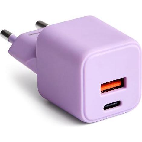 Forever COLORUM Wandladegerät USB-A + USB-C PD 30W CLS30-AC-09 xLavenda (30 W), USB Ladegerät