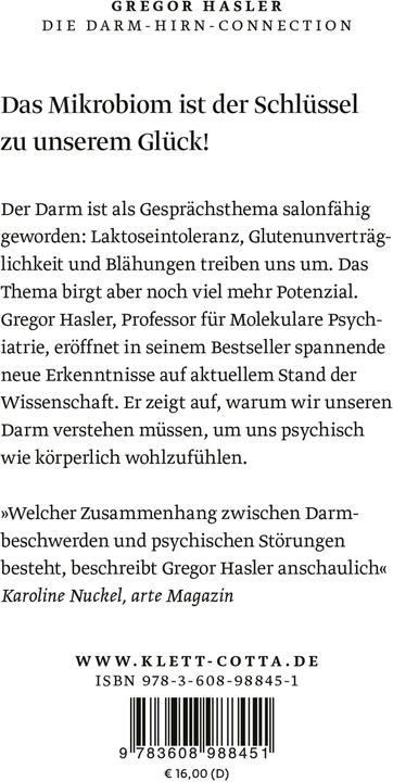 Immagine prodotto Die Darm-Hirn-Connection (Tedesco, Gregor Hasler, 2025)