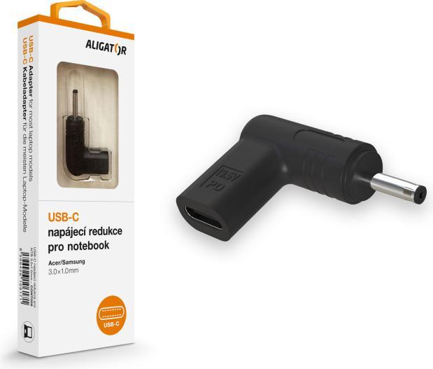 Actual product image Aligator USB-C Netzteil 3,0 x 1,0 mm für Acer/ Samsung Laptops