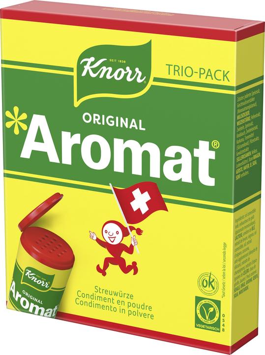 Produktbild Knorr Aromat Streuwürze Nachfüllbeutel Trio-Pack, optimales Würzen zahlreicher Gerichte (270 g)