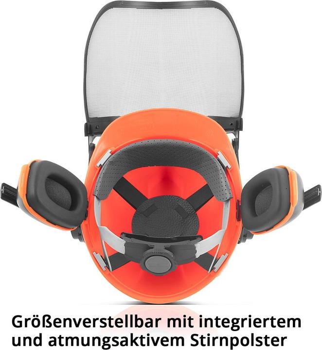 Image du produit Stahlwerk Casque forestier FH-100 ST avec visière et protection auditive EN397 EN352 EN1731 (52 - 66 cm)