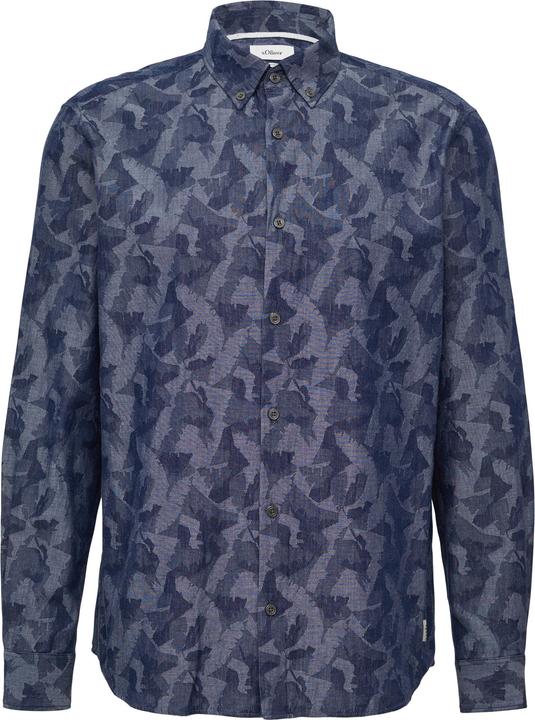 Actual product image S.Oliver Hemd Regular Fit: Leichtes Jacquard-Hemd mit Button-Down-Kragen (XL)