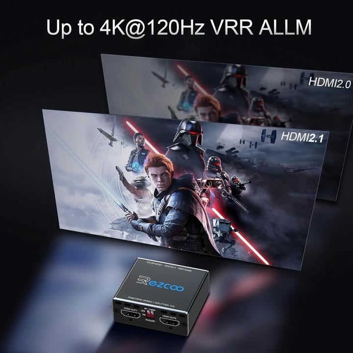 Produktbild Ezcoo HDMI 2.1 Splitter für 4K/8K Dual Monitore