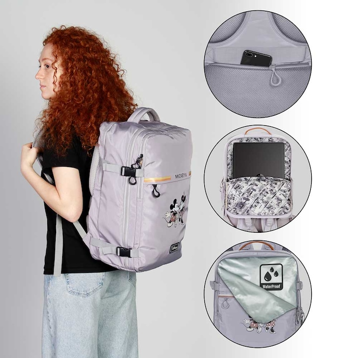 Produktbild Karactermania Large Mercury Travel Backpack 47x23x33cm Face