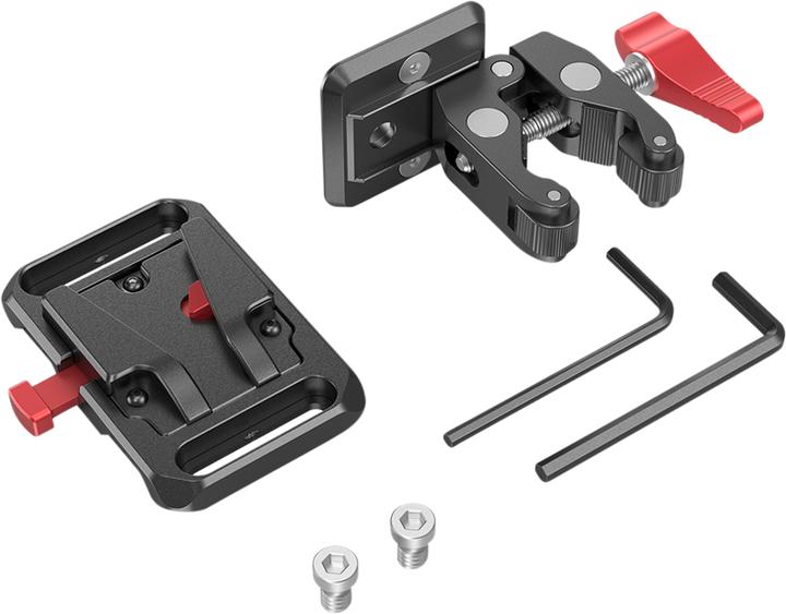 Image du produit SmallRig Mini V Mount Battery Plate with Crab-Shaped Clamp 2989 (Accessoires vidéo divers)