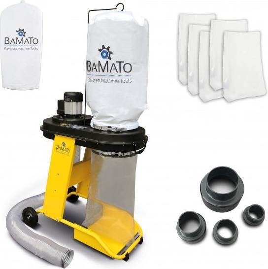 Markmüller BAMATO - Absauganlage AB-550 inkl. Adapter Set, 2. Filtersack, 5 Spänesäcke (Extraction system)