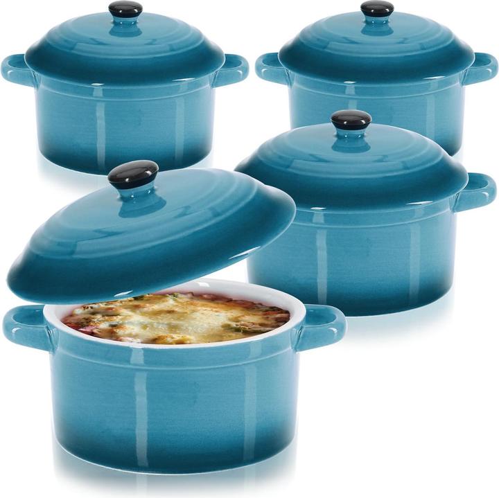 Produktbild Com-four 4-teiliges Auflaufformen-Set mit Deckel