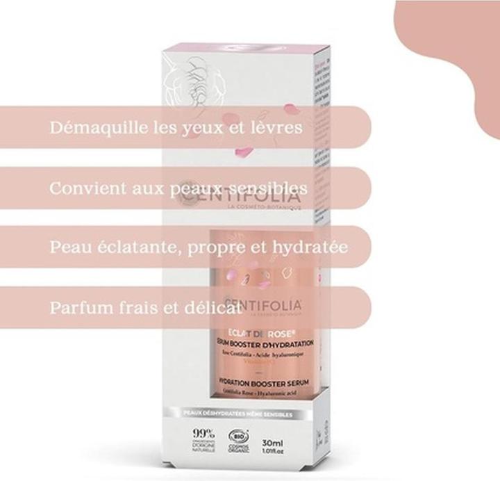 Produktbild Centifolia BIO-Serum Feuchtigkeitsbooster Rose, Hyaluronsäure & Vitamin C - 30ml - Éclat de rose (30 ml)
