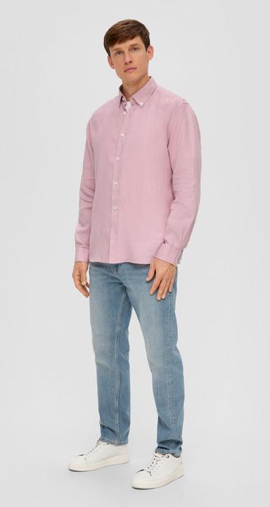 Image du produit s.Oliver Hemd Leinenhemd mit Button-Down-Kragen (XL)