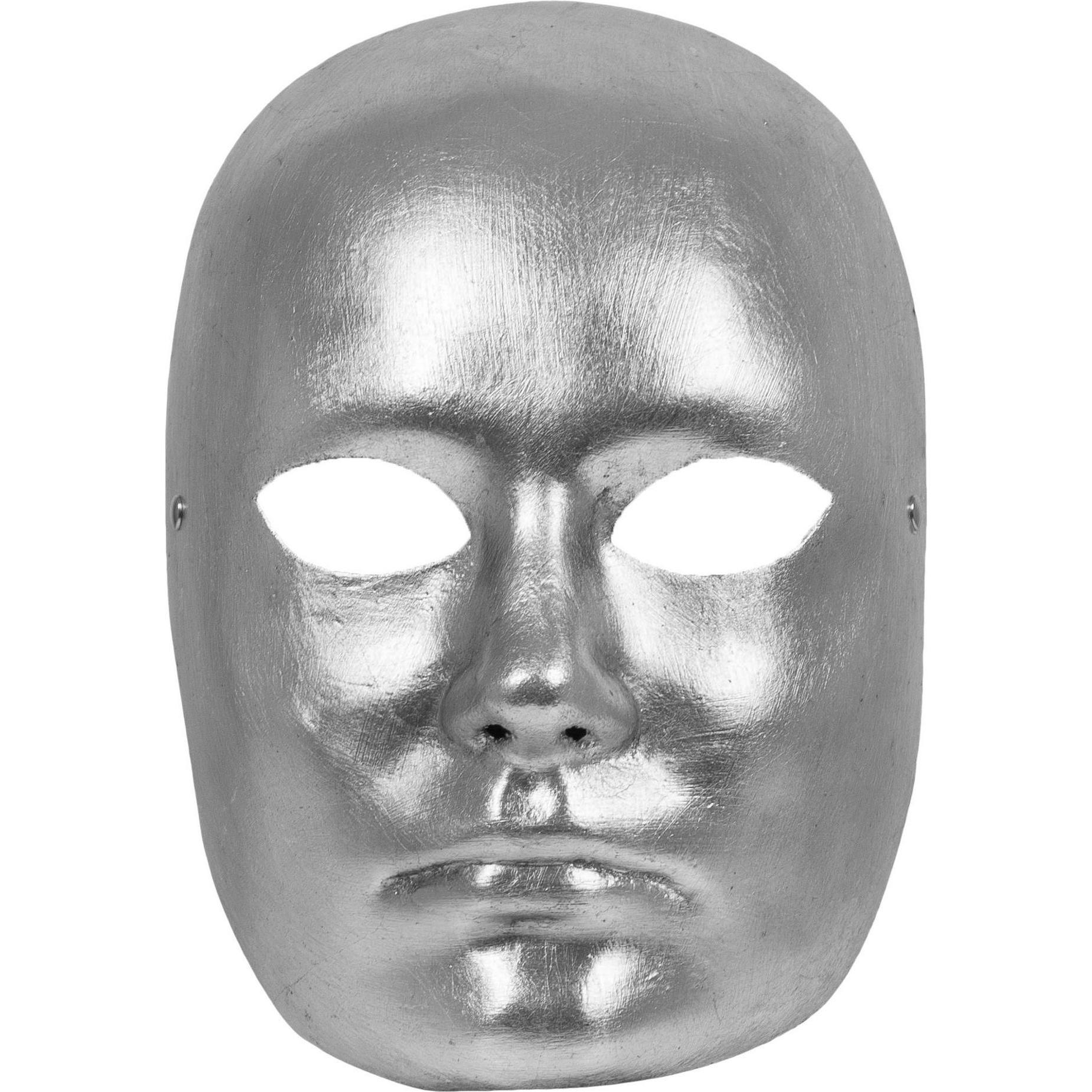 Maskworld Volto argento Maschile