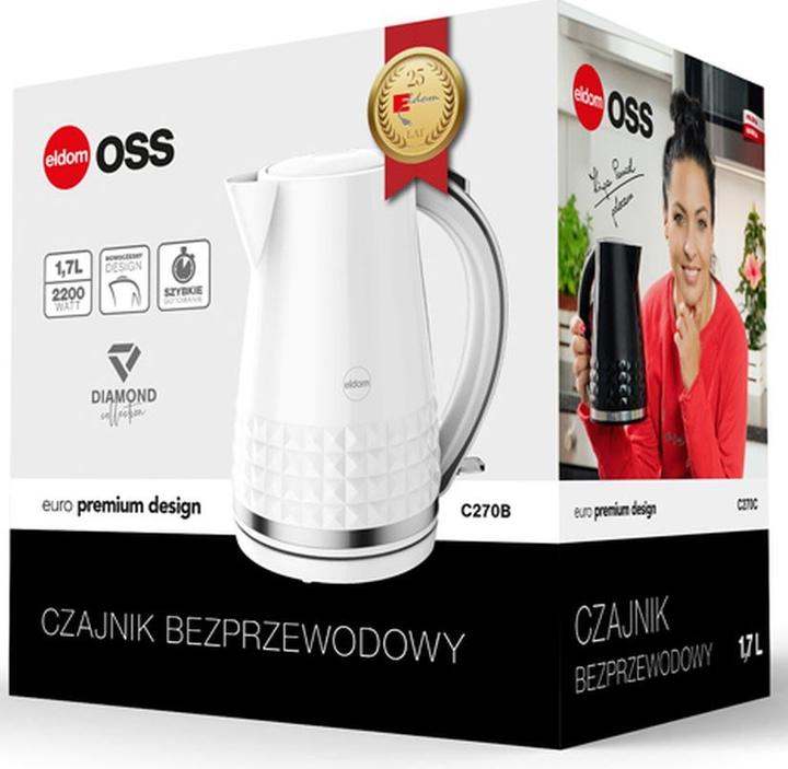 Produktbild Eldom C270B electric virdulys 1.7 L 2150 W (1.70 l)