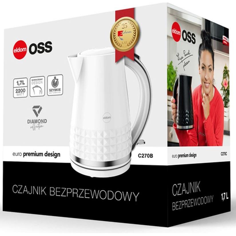 Thumbnail - Eldom C270B electric virdulys 1.7 L 2150 W, Wasserkocher, Weiss