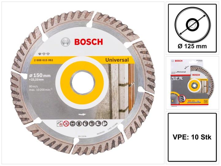Produktbild Bosch Professional Zubehör PRO Multi Material Diamanttrennscheibe, 150 x 22,23 mm