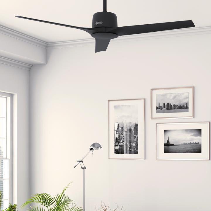 Produktbild Hunter Fans Deckenventilator Athens Schwarz mit Fernbedienung (44 dB)