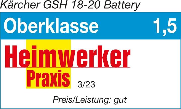 Actual product image Kärcher GSH 18-20 (Rechargeable battery operated)