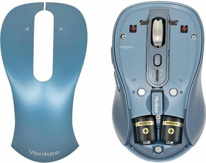 Actual product image Yenkee YMS 2010BE WL GYRO blau / kabellose optische Maus / 3200 DPI / 6 Tasten / 2,4 GHz / BT (Wireless)