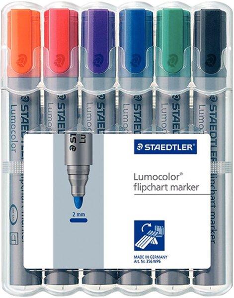 Produktbild Staedtler Flipchartmarker Lumocolor 6St Box (6x)