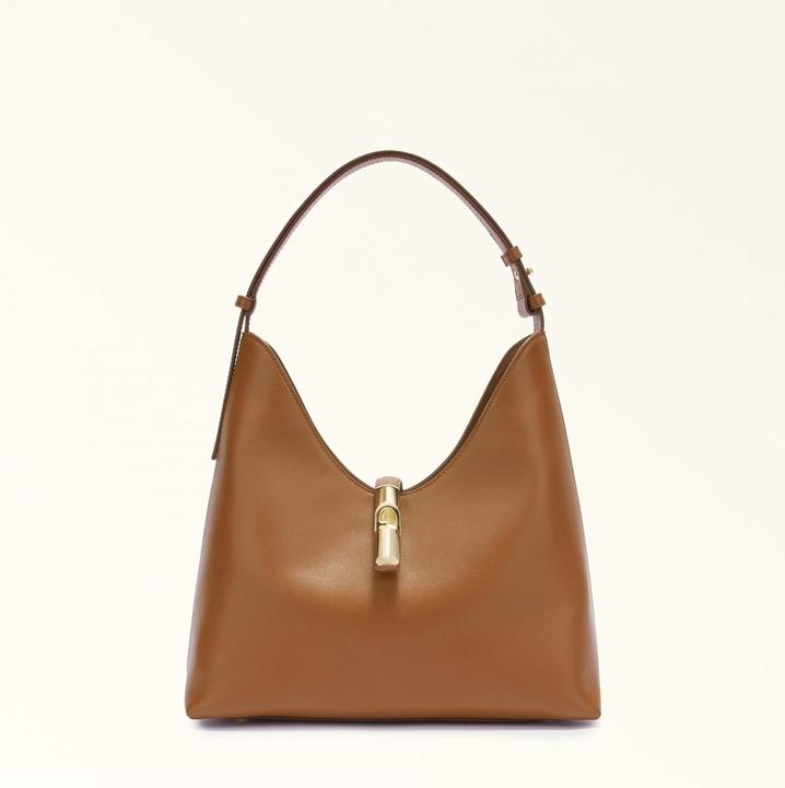 Produktbild Furla hobo bag goccia m in leather color brandy