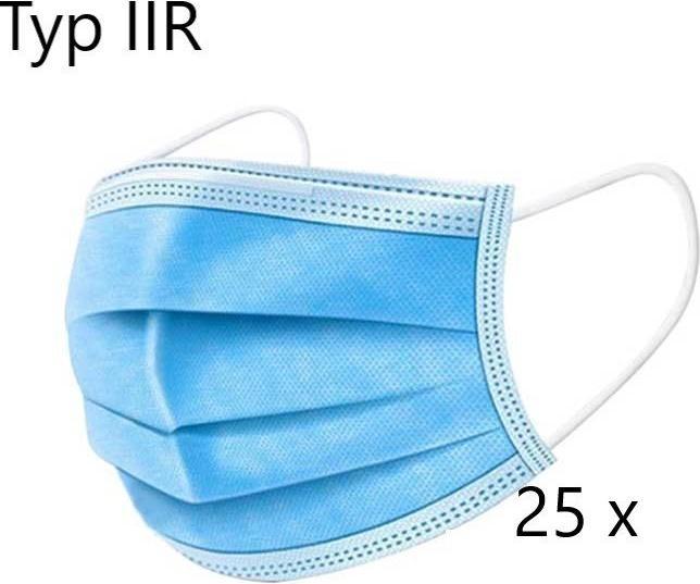 VaSano OP Maske ex Typ IIR blau (25 Stk) (Typ II, 25 x)