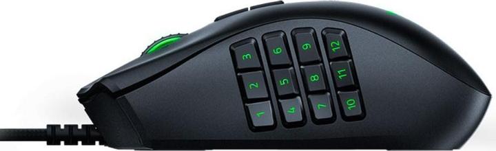 Produktbild Razer Naga Trinity MMO, högerhand, Optisk, USB, 16000 DPI, 120 g, Svart, Grön (Kabelgebunden)