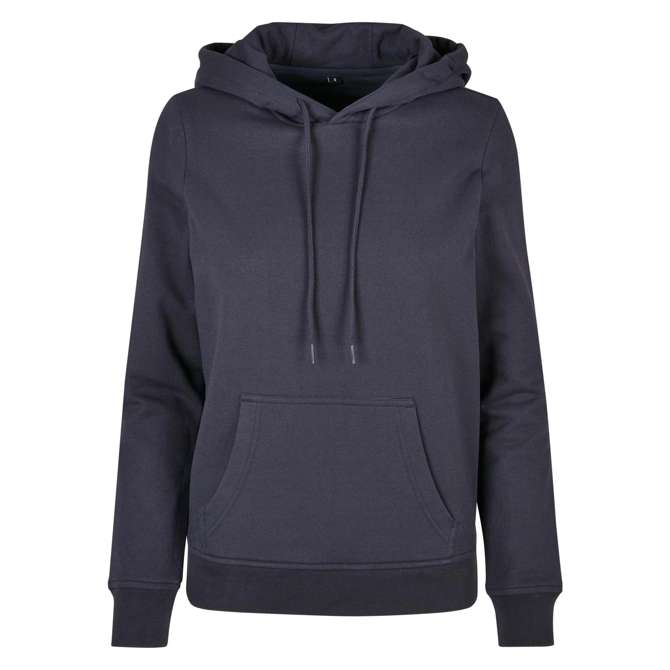 Build Your Brand, Damen, Pullover, Ladies' Basic Hoody, Blau, (M)