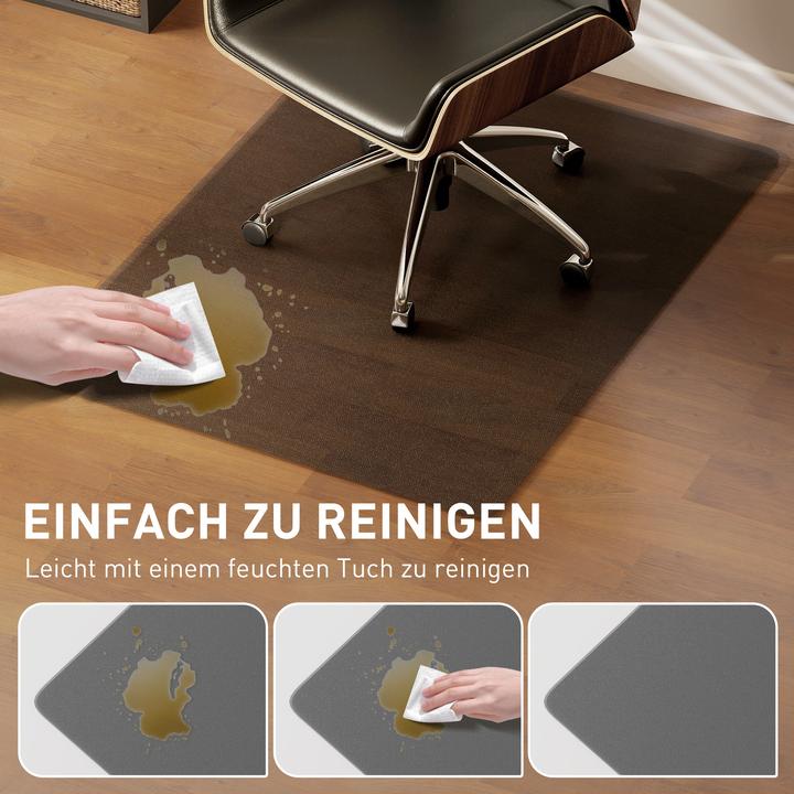 Produktbild Homcom Bodenschutzmatte Kunststoff Schwarz (90 x 120 cm)