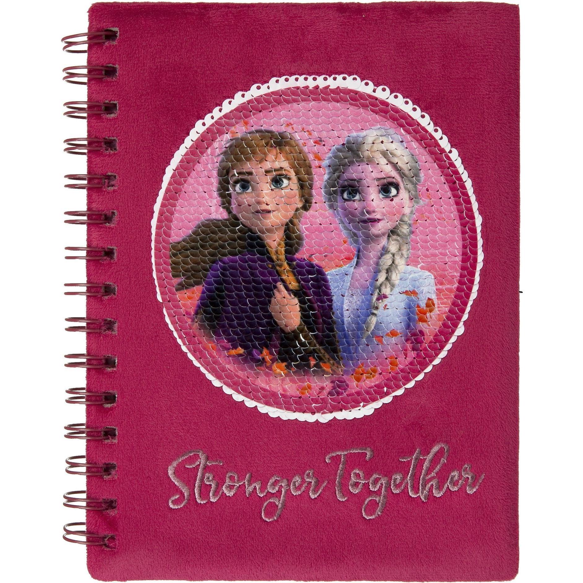 Disney Frozen, Heft + Block, 2 Spiralnotizbuch A5 (A5, Blanko, Harter Einband)