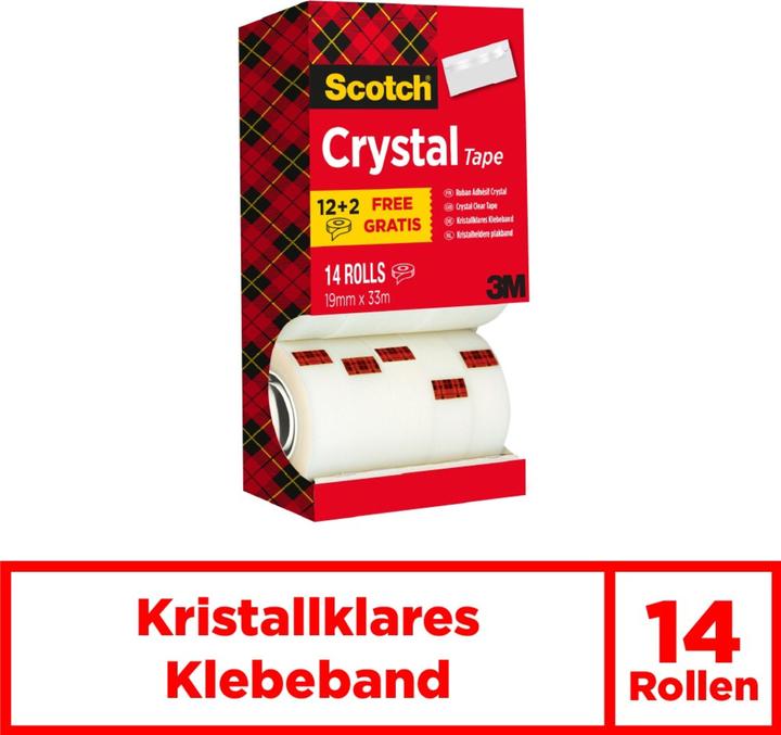 Productafbeelding Scotch Crystal plakband value pack (19.19 mm)