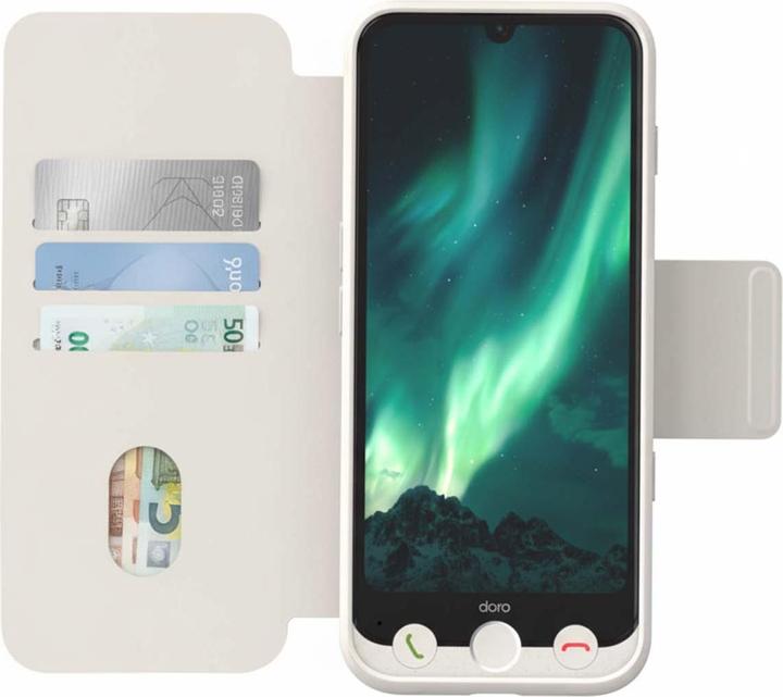 Produktbild Doro Wallet Case bone für Aurora A3x (Oppo A31)