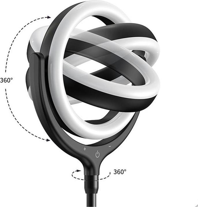 Image du produit Devia Support de téléphone avec lampe LED 40cm (Éclairage annulaire)