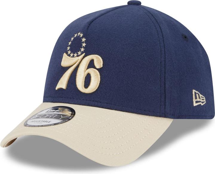 Actual product image New Era A-Frame 9Forty Cap MOLESKIN Philadelphia 76ers navy (One size)