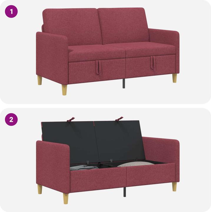 Produktbild vidaXL Modernes Sofa (2-Sitzer)