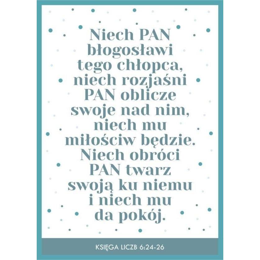 Koinonia, Biglietto di auguri + Carta da lettere, Karnet – Möge der Herr diesen Jungen segnen …