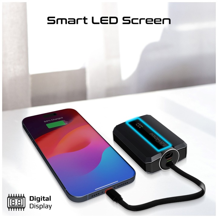 Produktbild ProMate Neo-10UniPowerbank 10000mAh (10000 mAh, 30 W, 37 Wh)