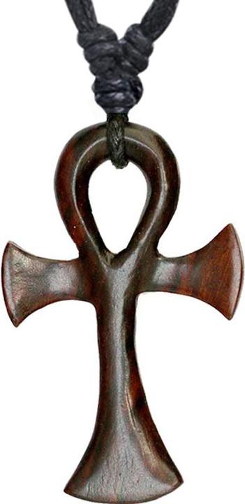 Immagine prodotto Star Piercing Collana nera con ciondolo a croce tribale in legno di Narra (senza ottone, Organico)