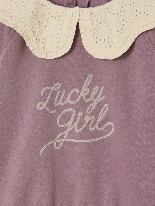 Produktbild Vertbaudet Mädchen Sweatshirt mit besticktem Kragen (110)