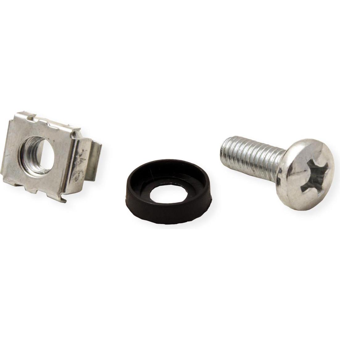 Thumbnail - Value Montagematerial für 19/"-Komponenten, M6, 100 fach, Serverschrank Zubehör, Schwarz