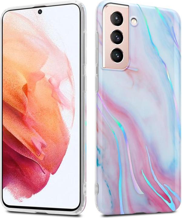 Image du produit Cadorabo Couverture IMD TPU Marbre coloré (Samsung Galaxy S21 5G)
