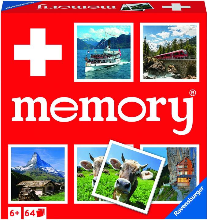 Ravensburger Memory Switzerland (Deutsch, Englisch, Französisch, Italienisch, 2 - 8 Spieler)