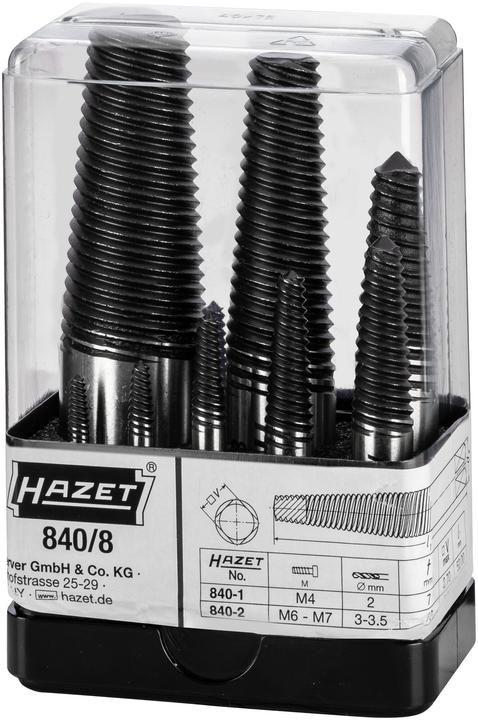 Image du produit HAZET Jeu d'extracteurs des vis 840/8 ∙ Nombre d'outils : 8