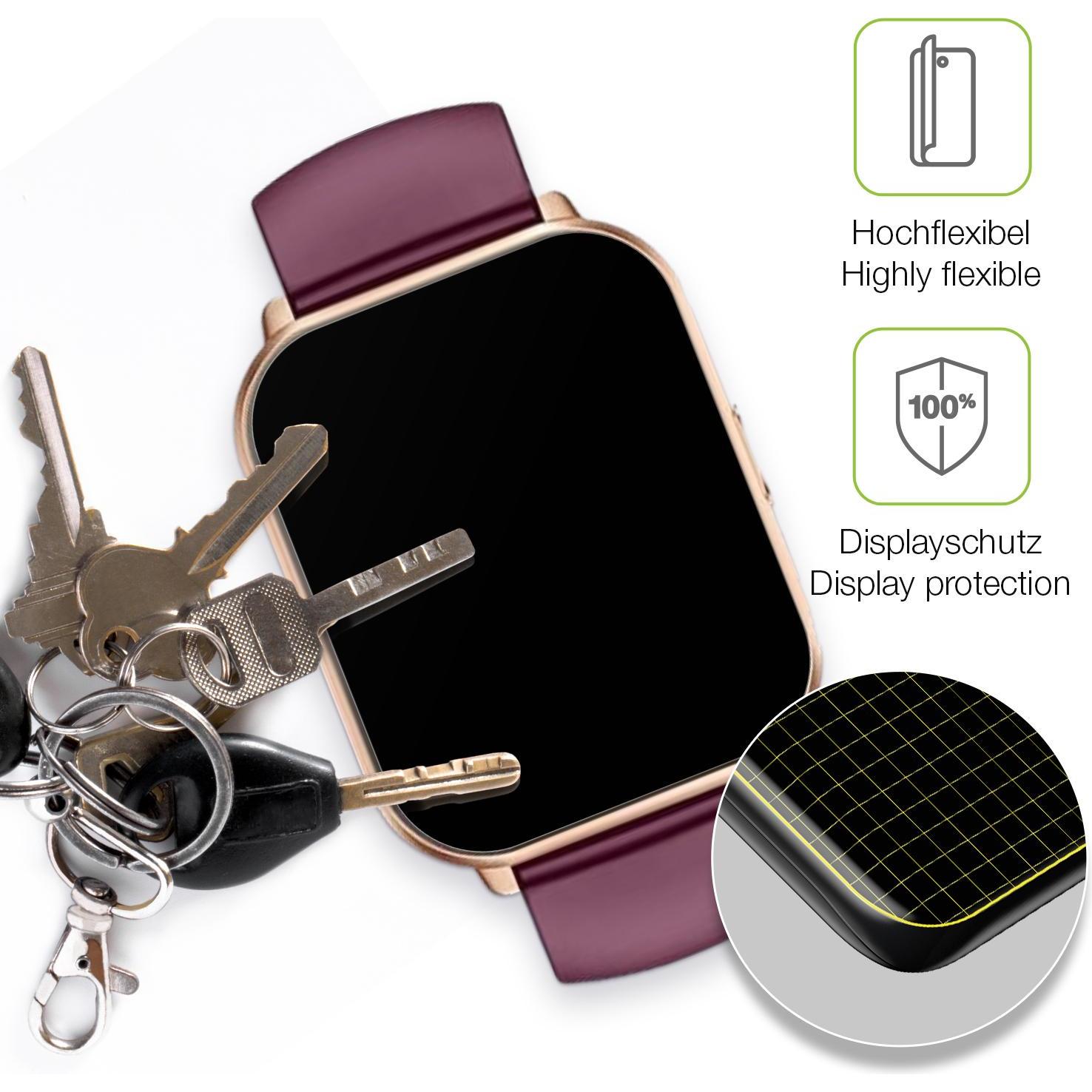 Thumbnail - Dipos Full Cover Schutzfolie Matt, Smartwatch Schutzfolie, Transparent