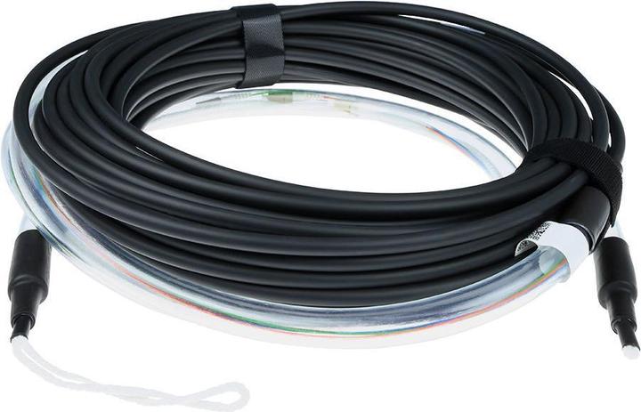 Produktbild ACT 110 meter Multimode 50/125 OM4 indoor/outdoor cable 4 fibers with LC connectors (UTP, CAT6, 110 m)