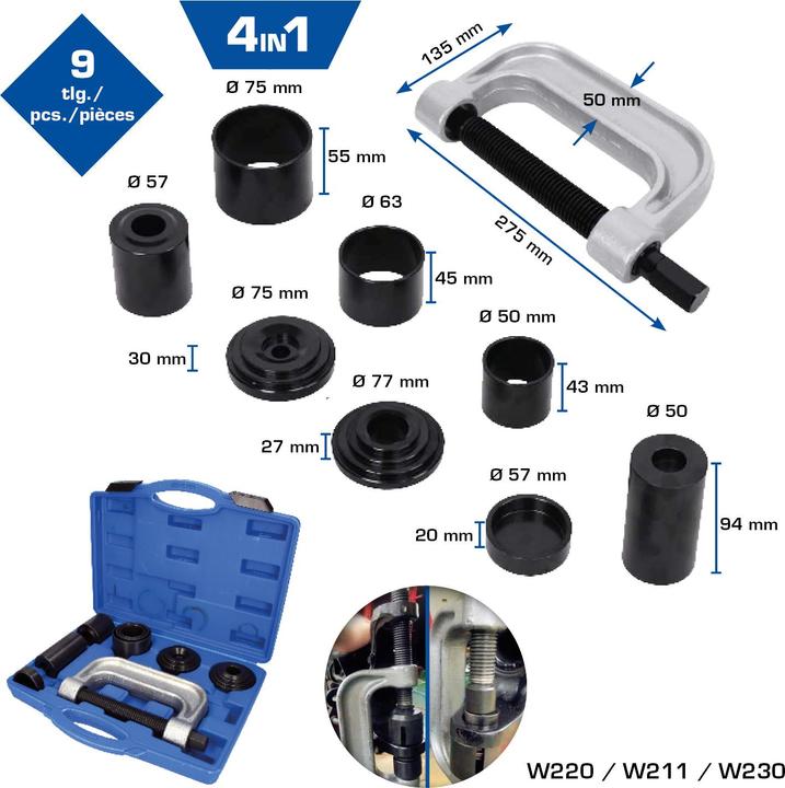Immagine prodotto Brilliant Tools Set di estrattori per giunti sferici 4 in 1, 7 pezzi.