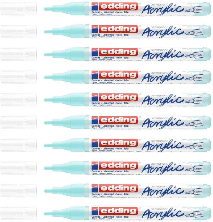 Immagine prodotto Edding Marcatore acrilico 5300 Fine (Blu pastello, 2 mm, 1 x)