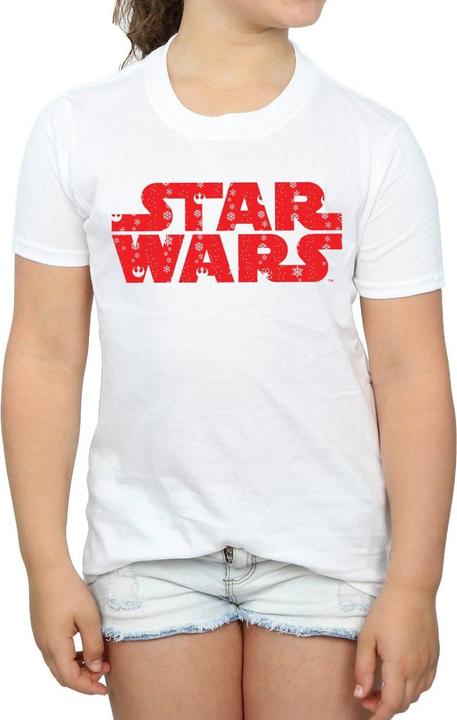 Produktbild Star Wars Christmas Logo TShirt Mädchen (128)