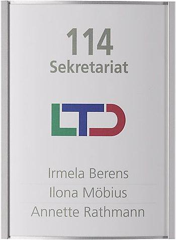 Produktbild Moedel ORLANDO™ Türschild, HxB 148 x 110 mm, DIN A6, Gewicht 0,15 kg