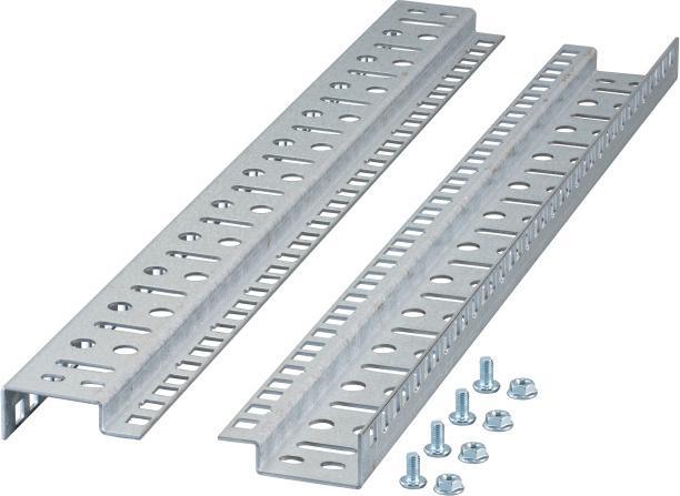 EFB Elektronik 19" mounting rails 12U for wall mounted enclosure,set with 2 pieces
